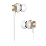 Наушники Devia Metal In-Ear Headphones (золотистые, пульт/микрофон, 20-20000 Гц)