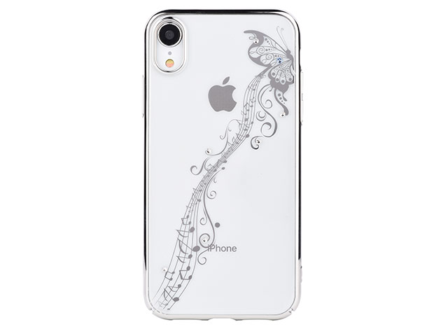 Чехол Devia Crystal Papillon для Apple iPhone XR (серебристый, пластиковый)