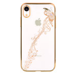 Чехол Devia Crystal Papillon для Apple iPhone XR (золотистый, пластиковый)