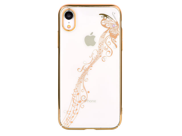 Чехол Devia Crystal Papillon для Apple iPhone XR (золотистый, пластиковый)