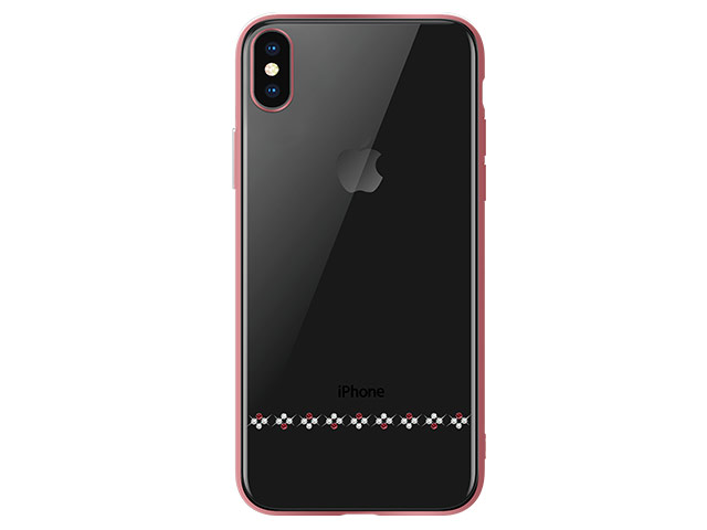 Чехол Devia Crystal Love для Apple iPhone XS max (розово-золотистый, пластиковый)