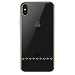 Чехол Devia Crystal Love для Apple iPhone XS max (золотистый, пластиковый)