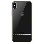 Чехол Devia Crystal Love для Apple iPhone XS (золотистый, пластиковый)