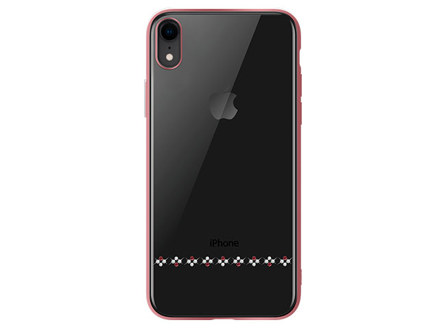 Чехол Devia Crystal Love для Apple iPhone XR (розово-золотистый, пластиковый)