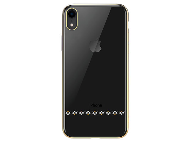 Чехол Devia Crystal Love для Apple iPhone XR (золотистый, пластиковый)