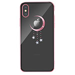 Чехол Devia Crystal Meteor для Apple iPhone XS max (розово-золотистый, пластиковый)