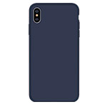 Чехол Devia Nature case для Apple iPhone XS (темно-синий, силиконовый)