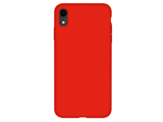 Чехол Devia Nature case для Apple iPhone XR (красный, силиконовый)