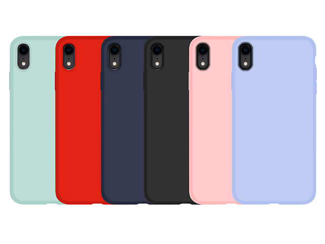 Чехол Devia Nature case для Apple iPhone XR (красный, силиконовый)