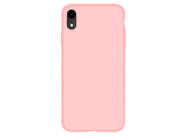 Чехол Devia Nature case для Apple iPhone XR (розовый, силиконовый)