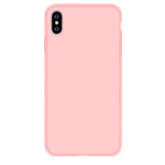 Чехол Devia Nature case для Apple iPhone XS max (розовый, силиконовый)