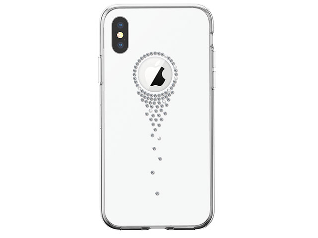 Чехол Devia Crystal Angel Tears для Apple iPhone XS (белый, гелевый)