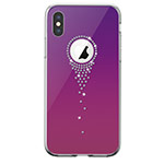 Чехол Devia Crystal Angel Tears для Apple iPhone XS max (фиолетовый, гелевый)