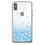 Чехол Devia Crystal Polka для Apple iPhone XS (голубой, пластиковый)