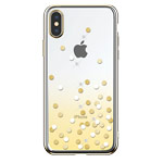 Чехол Devia Crystal Polka для Apple iPhone XS (желтый, пластиковый)