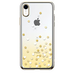 Чехол Devia Crystal Polka для Apple iPhone XR (желтый, пластиковый)