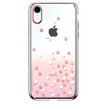 Чехол Devia Crystal Polka для Apple iPhone XR (розовый, пластиковый)