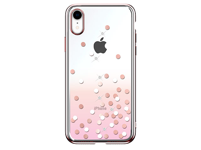 Чехол Devia Crystal Polka для Apple iPhone XR (розовый, пластиковый)