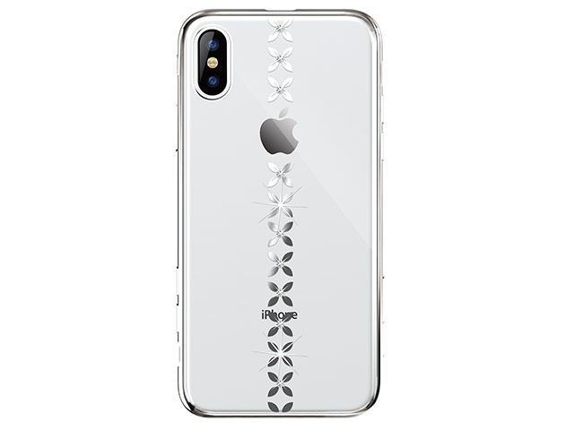 Чехол Devia Crystal Lucky Star для Apple iPhone XS (серебристый, пластиковый)