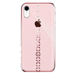 Чехол Devia Crystal Lucky Star для Apple iPhone XR (розово-золотистый, пластиковый)