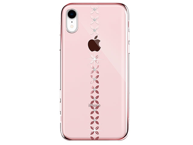 Чехол Devia Crystal Lucky Star для Apple iPhone XR (розово-золотистый, пластиковый)