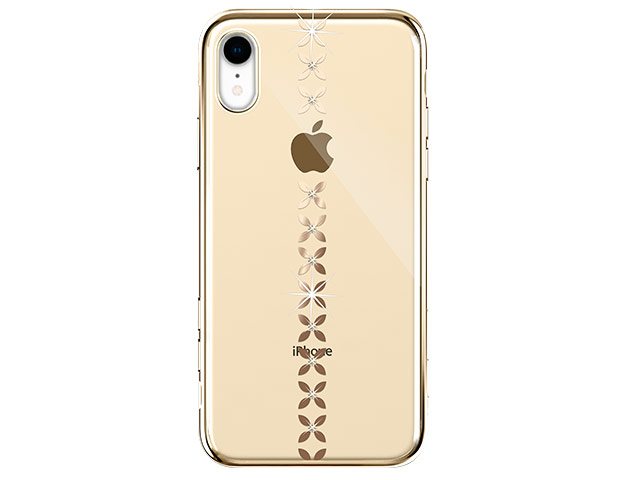 Чехол Devia Crystal Lucky Star для Apple iPhone XR (золотистый, пластиковый)