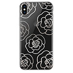 Чехол Devia Crystal Camellia для Apple iPhone XS max (серебристый, пластиковый)