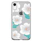 Чехол Devia Crystal Flowering для Apple iPhone XR (белый, гелевый)