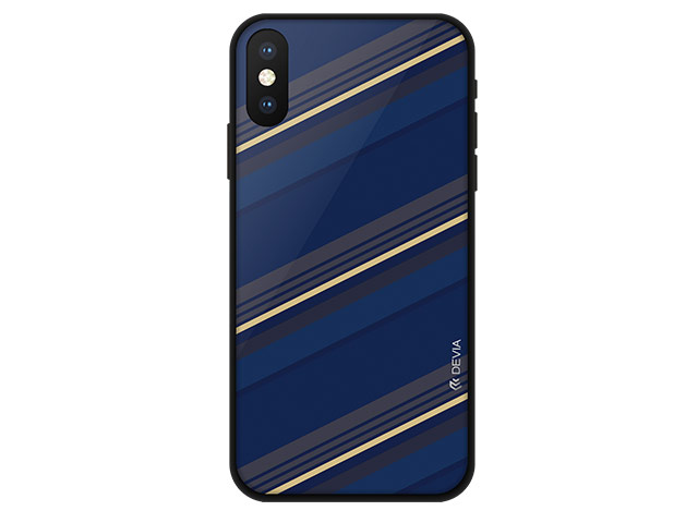 Чехол Devia Reno Case для Apple iPhone XS (синий, гелевый)