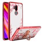 Чехол Yotrix CrystalCase для LG G7 ThinQ (розово-золотистый, гелевый)