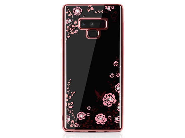 Чехол Yotrix CrystalCase для Samsung Galaxy Note 9 (розово-золотистый, гелевый)