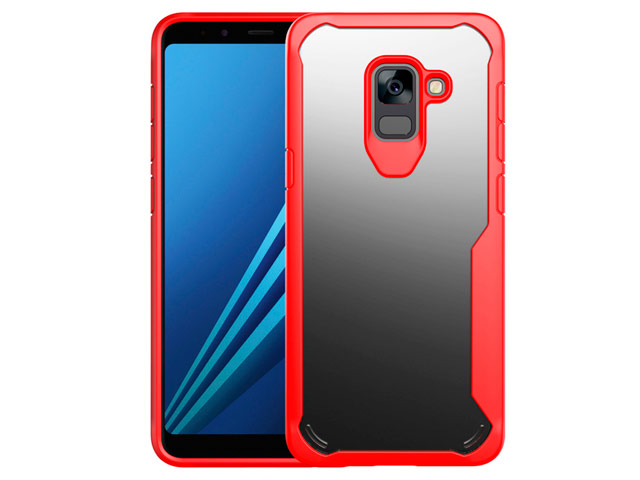 Чехол Yotrix Shield для Samsung Galaxy A8 2018 (красный, гелевый)