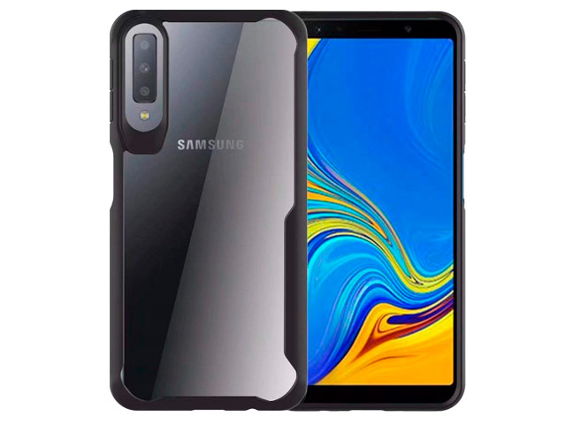 Чехол Yotrix Shield для Samsung Galaxy A7 2018 (черный, гелевый)