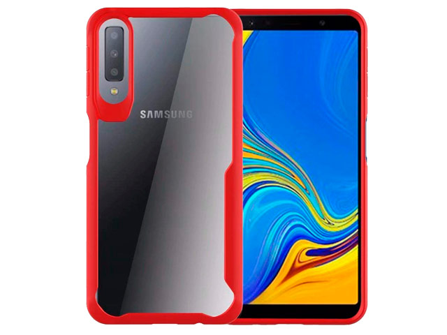 Чехол Yotrix Shield для Samsung Galaxy A7 2018 (красный, гелевый)