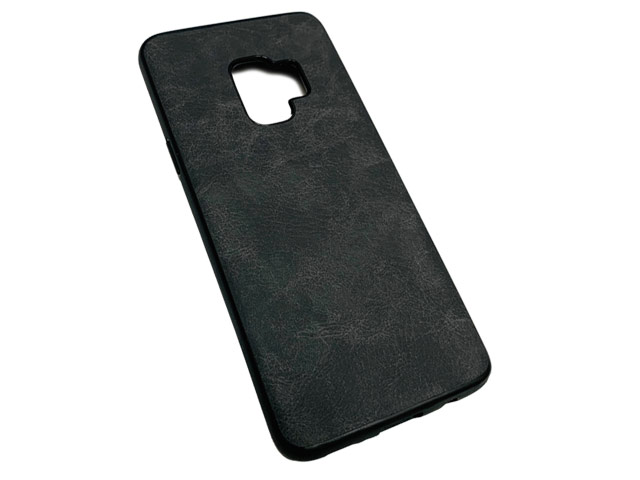 Чехол Yotrix Lanyard Case для Samsung Galaxy S9 (черный, кожаный)