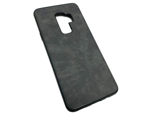 Чехол Yotrix Lanyard Case для Samsung Galaxy S9 plus (черный, кожаный)