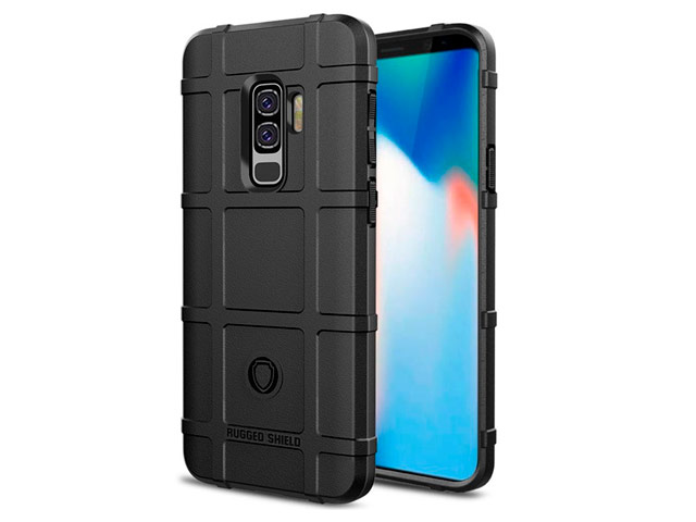 Чехол Yotrix RuggedShield для Samsung Galaxy S9 plus (черный, гелевый)