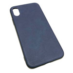 Чехол Yotrix Lanyard Case для Apple iPhone XR (темно-синий, кожаный)