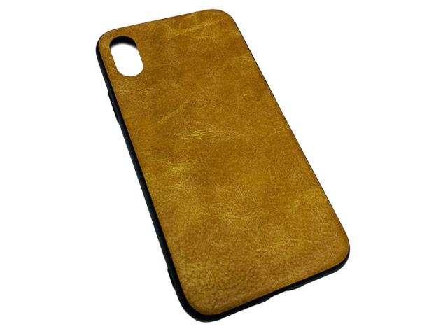 Чехол Yotrix Lanyard Case для Apple iPhone XS max (коричневый, кожаный)
