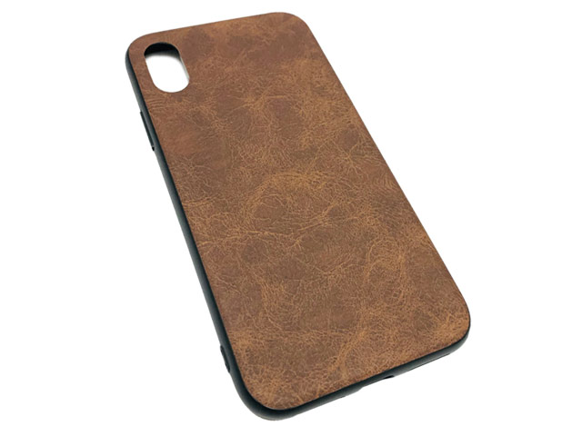 Чехол Yotrix Lanyard Case для Apple iPhone XS max (темно-коричневый, кожаный)