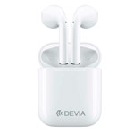 Беспроводные наушники Devia TWS Bluetooth Headset (белые, пульт/микрофон, 20-20000 Гц)