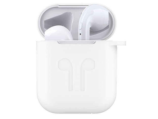 Чехол Devia Naked Silicone Case Suit для Apple AirPods (белый, силиконовый)