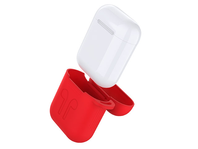 Чехол Devia Naked Silicone Case Suit для Apple AirPods (красный, силиконовый)