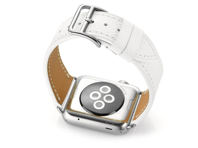 Ремешок для часов Synapse Single Tour Band для Apple Watch (42 мм, белый, кожаный)