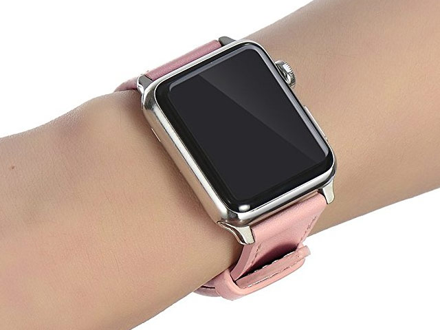 Ремешок для часов Synapse Single Tour Band для Apple Watch (42 мм, розовый, кожаный)