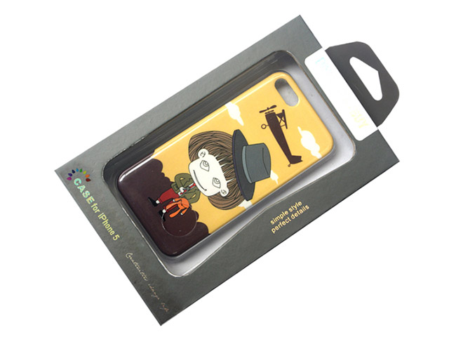 Чехол Discovery Buy Changeable Spirit Case для Apple iPhone 5 (Mr.Bean, пластиковый)