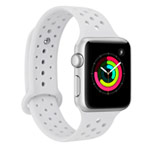 Ремешок для часов Synapse Sport Dotted Band для Apple Watch (38 мм, белый, силиконовый)