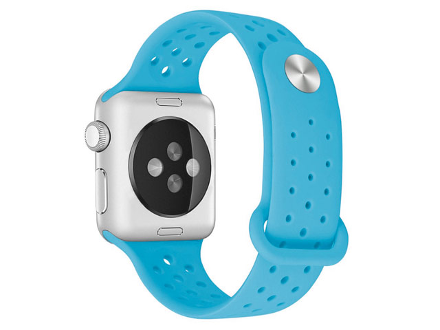 Ремешок для часов Synapse Sport Dotted Band для Apple Watch (38 мм, голубой, силиконовый)