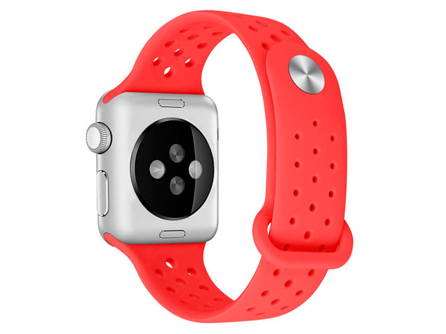 Ремешок для часов Synapse Sport Dotted Band для Apple Watch (38 мм, красный, силиконовый)