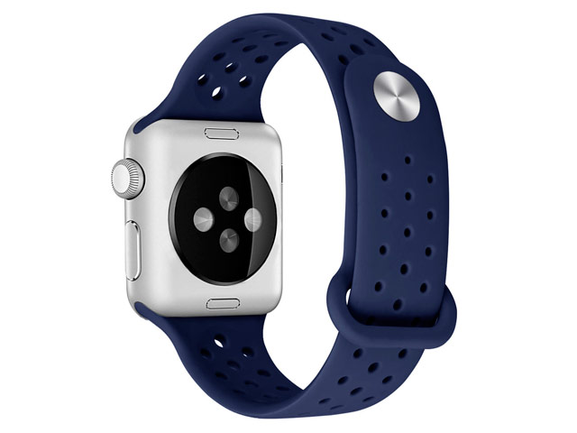 Ремешок для часов Synapse Sport Dotted Band для Apple Watch (38 мм, темно-синий, силиконовый)